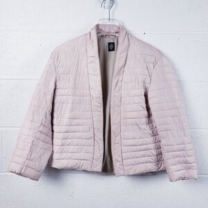 Eleventy Pink Open Front Cropped Jacket Light Blush Pink Size Large